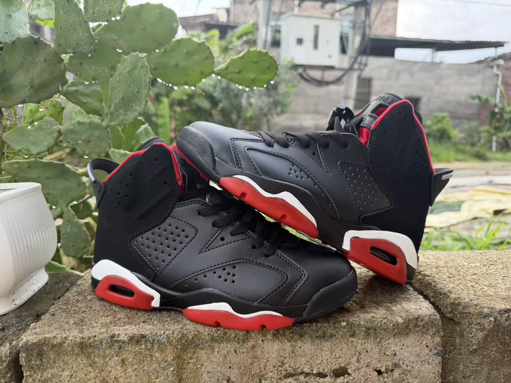 Air Jordan 6 Negro / Rojo